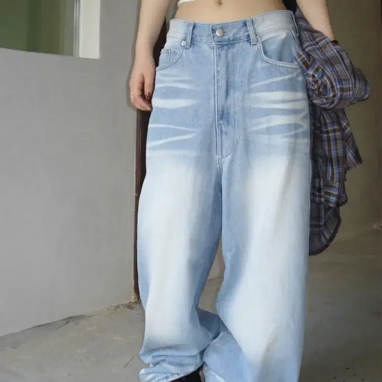 아워캐비넷 blush light denim pants 팔아요!