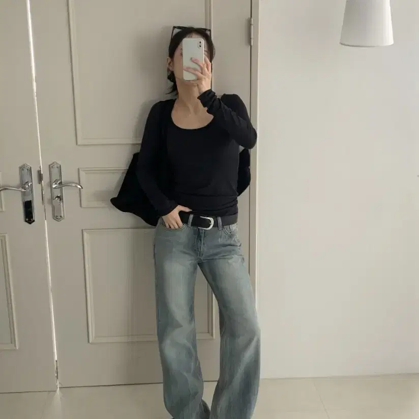 릿킴 MOIRE FLARE JEANS 팔아요!