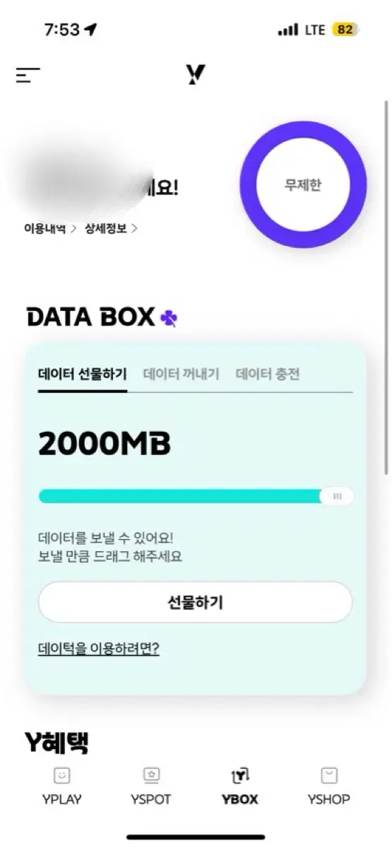 KT데이터 1기가 (1GB) 판매