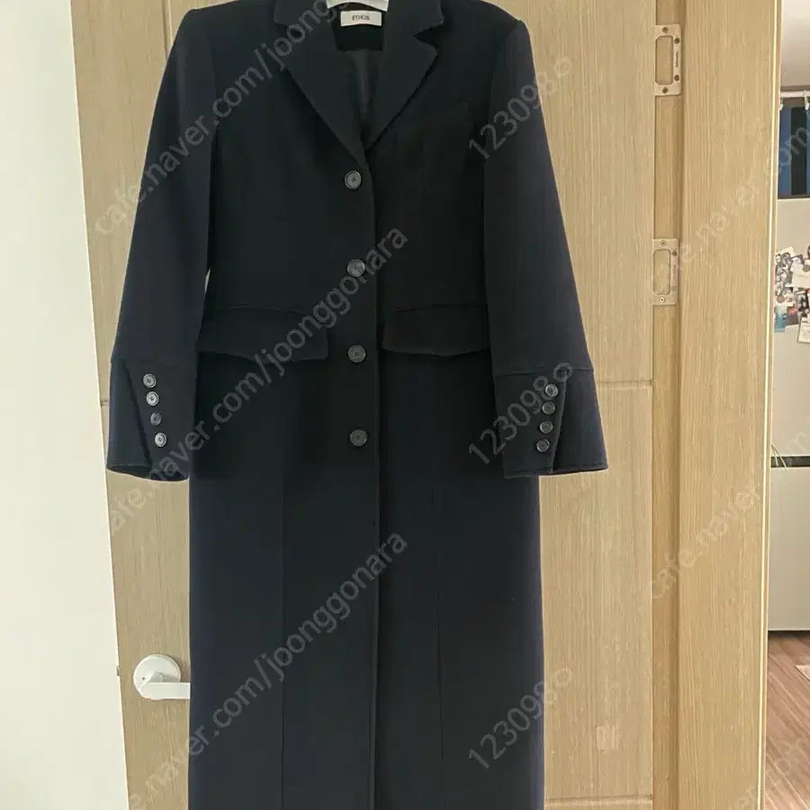 ETHOS HOURGLASS COAT 에토스 아워글래스 코트 네이비