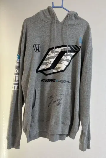 RAYBRIG 팀쿠니미츠 레이브릭 야마모토 나오키 사인 레어 후드티