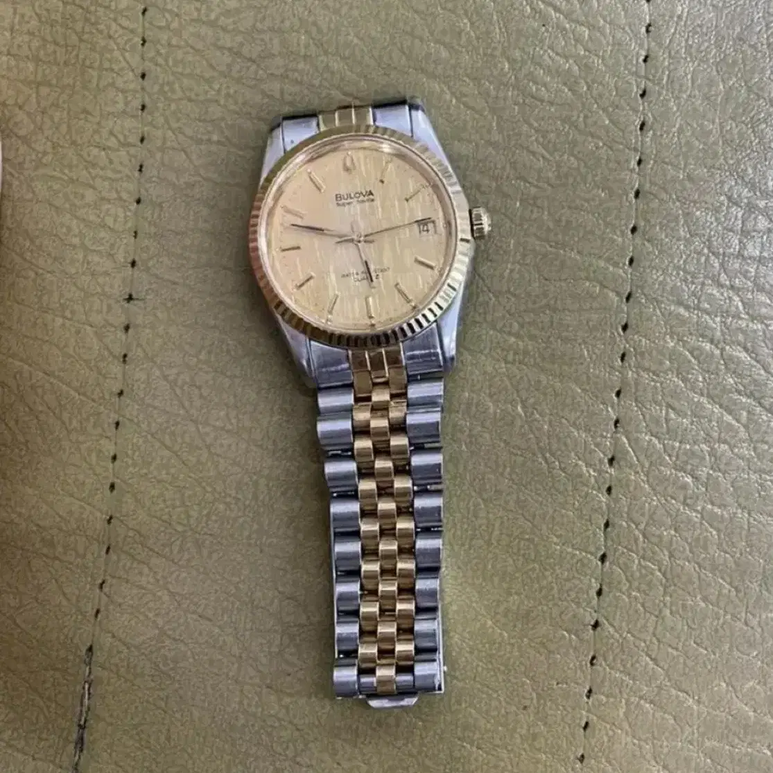 BULOVA Super Seville Quartz 18K콤비 남성용 36