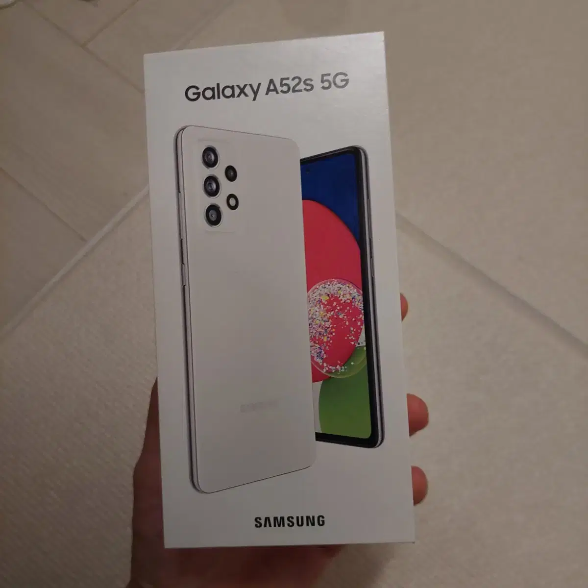 갤럭시 a52s 128gb 화이트 자급제 미개봉 팝니다.