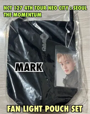 NCT 127 서울 네이비 네오시티 팬 라이트 파우치 세트 마크