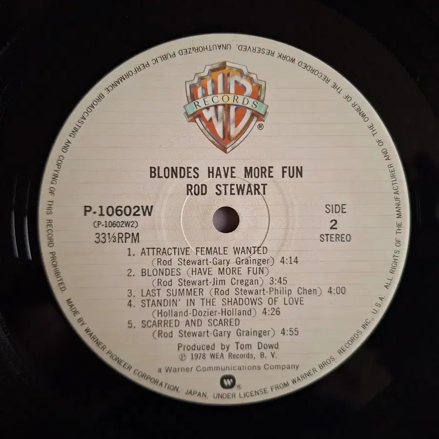 수입반/Rod Stewart-Blondes have more fun LP