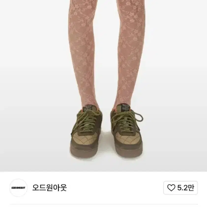 오드원아웃 레이스 니삭스 핑크