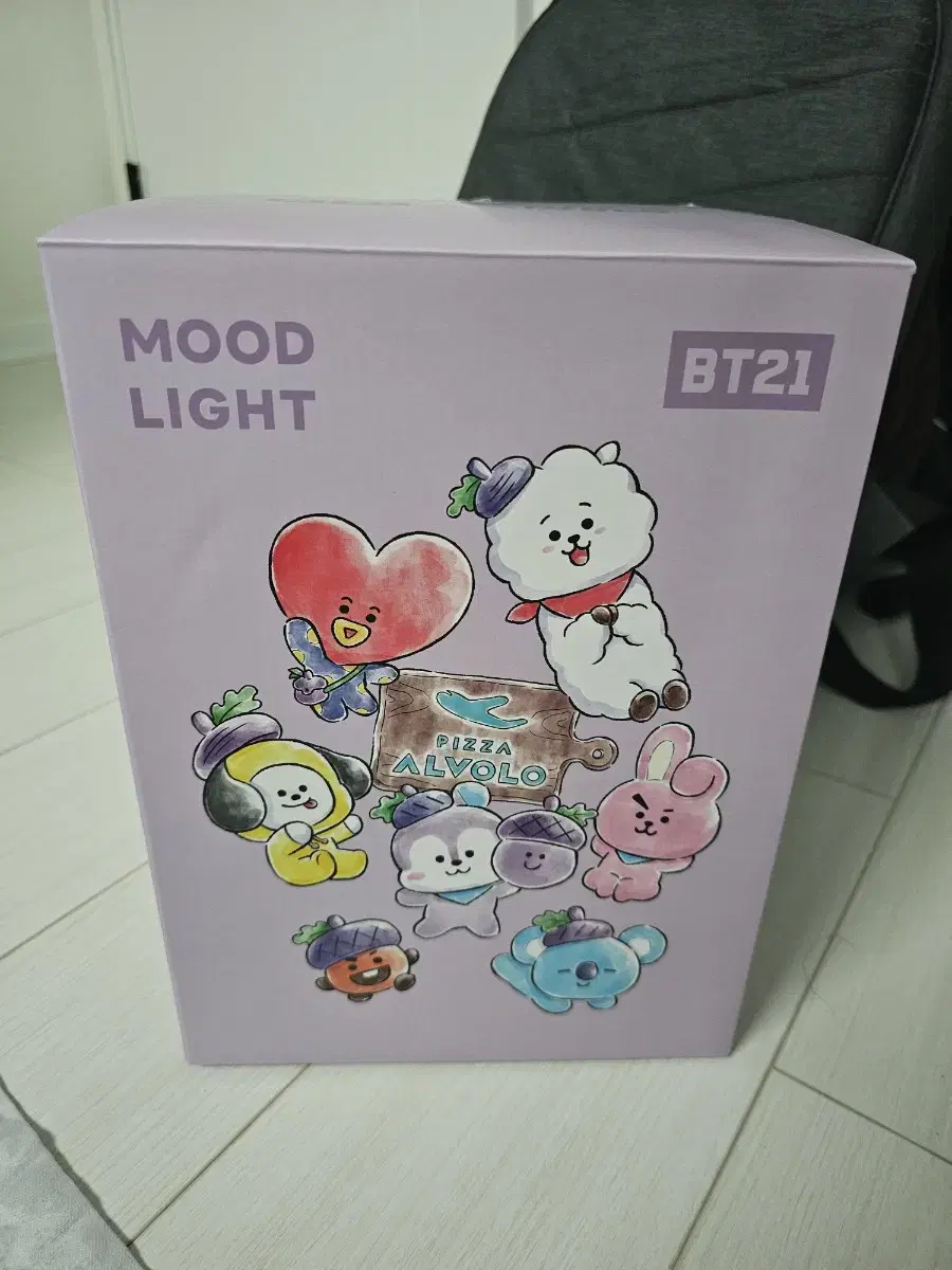 피자 알보로 BT21 피규어 뮤드등 굿즈