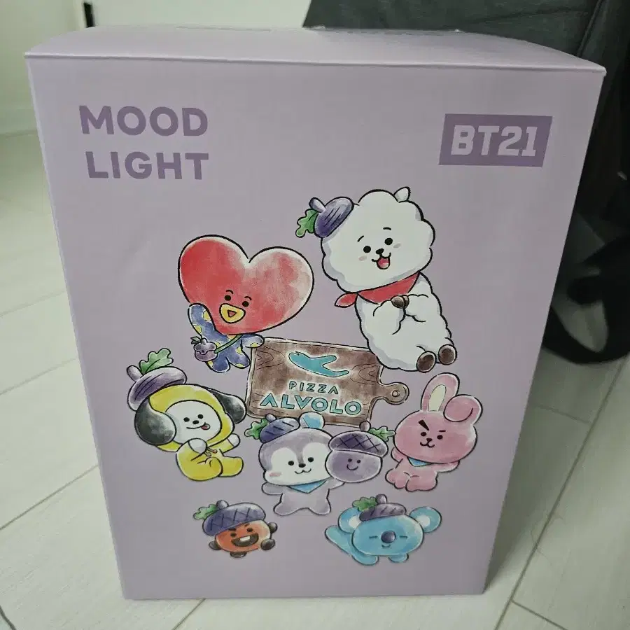 피자 알보로 BT21 피규어 무드등 굿즈