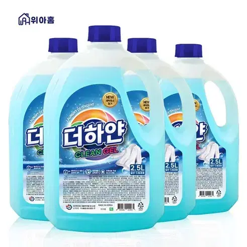 무료배송-클린겔 고농축 액체세제 2.5L 4개 세탁세제