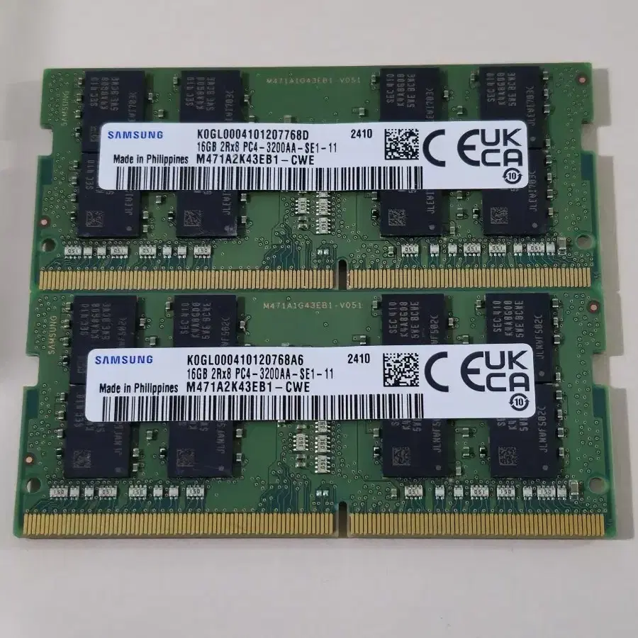 노트북 삼성 DDR4 3200 16G 2개(서울)