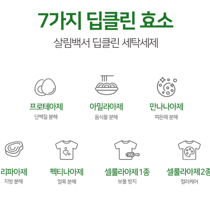 무료배송-딥클린 액체세제 2.5L 4개 세탁세제