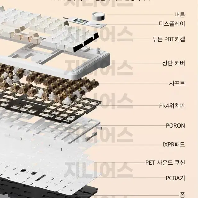 (미개봉) 독거미 F108 PRO 모카무스 카라멜라떼축 풀배열 키보드