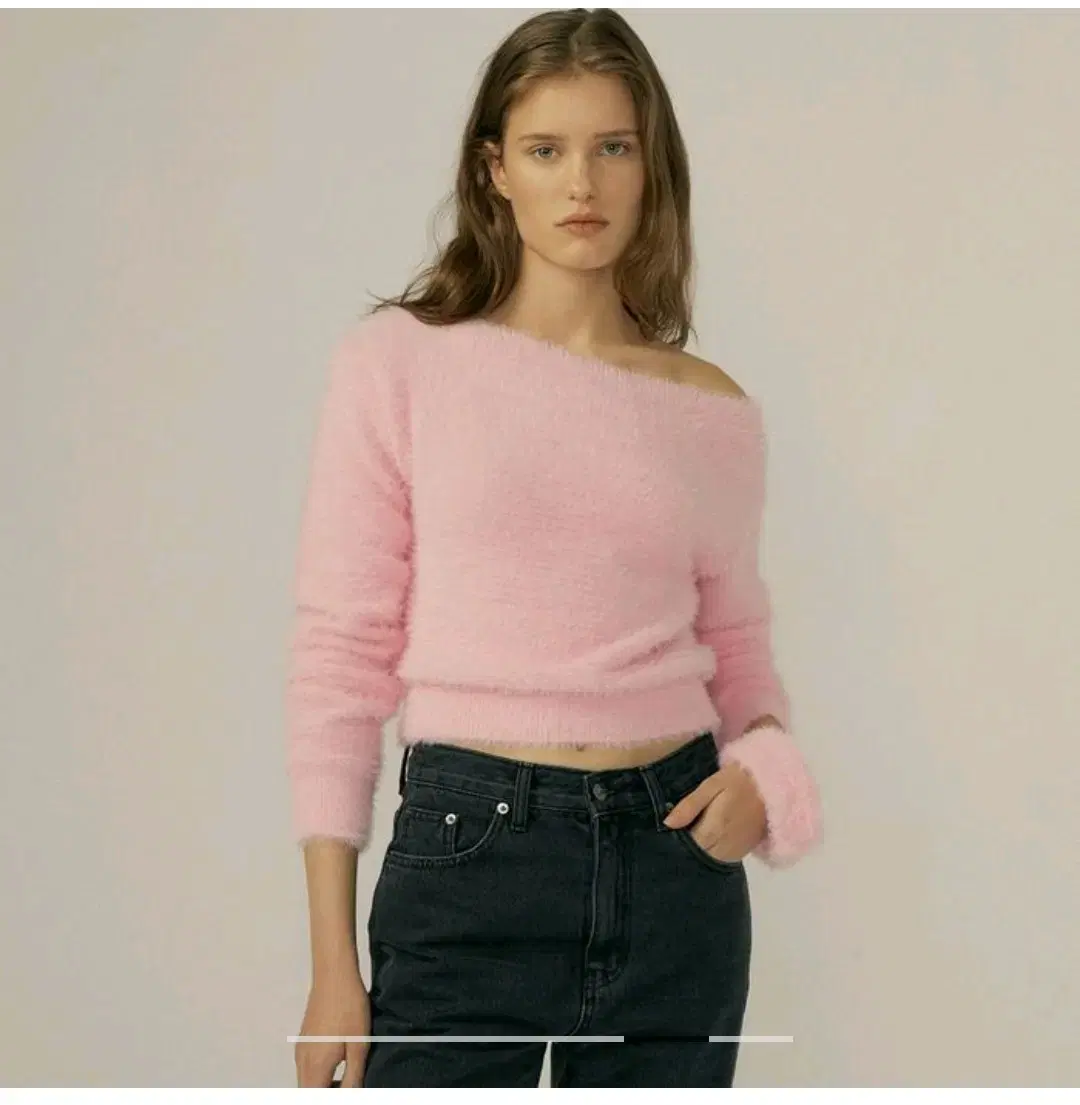 오떼뜨) soft boat neck knit) pink 소프트 보트넥