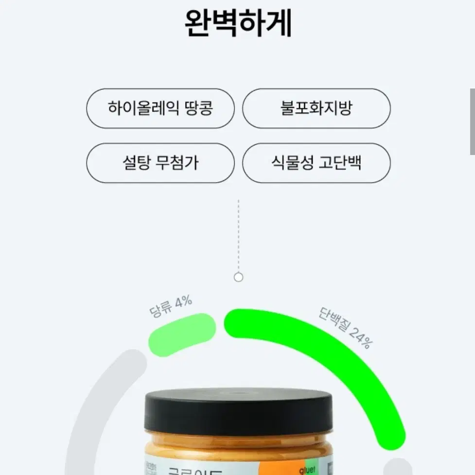 글루어트 다이어트 땅콩버터 크런치(무설탕, 저당, 식물성, 고단백)