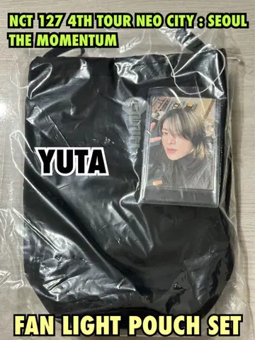 NCT 127 서울 네이비 네오시티 팬 라이트 파우치 세트 유우타