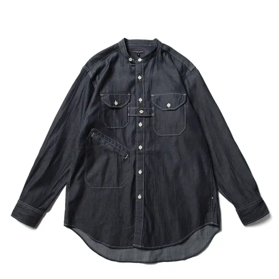 [XL]엔지니어드 가먼츠 데님 셔츠 Banded Collar Shirt