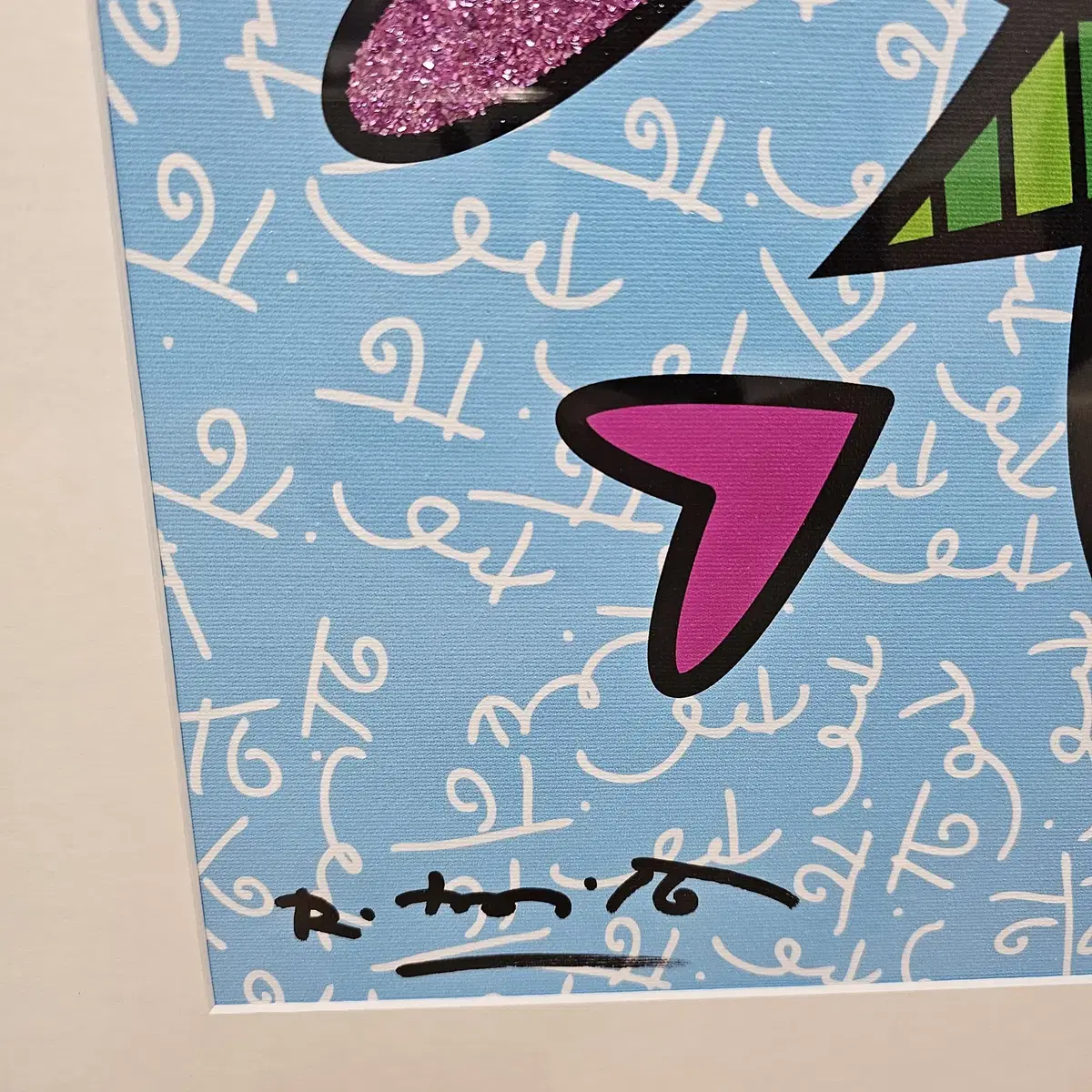 로메로 브리또 한정판 판화 Romero Britto Print