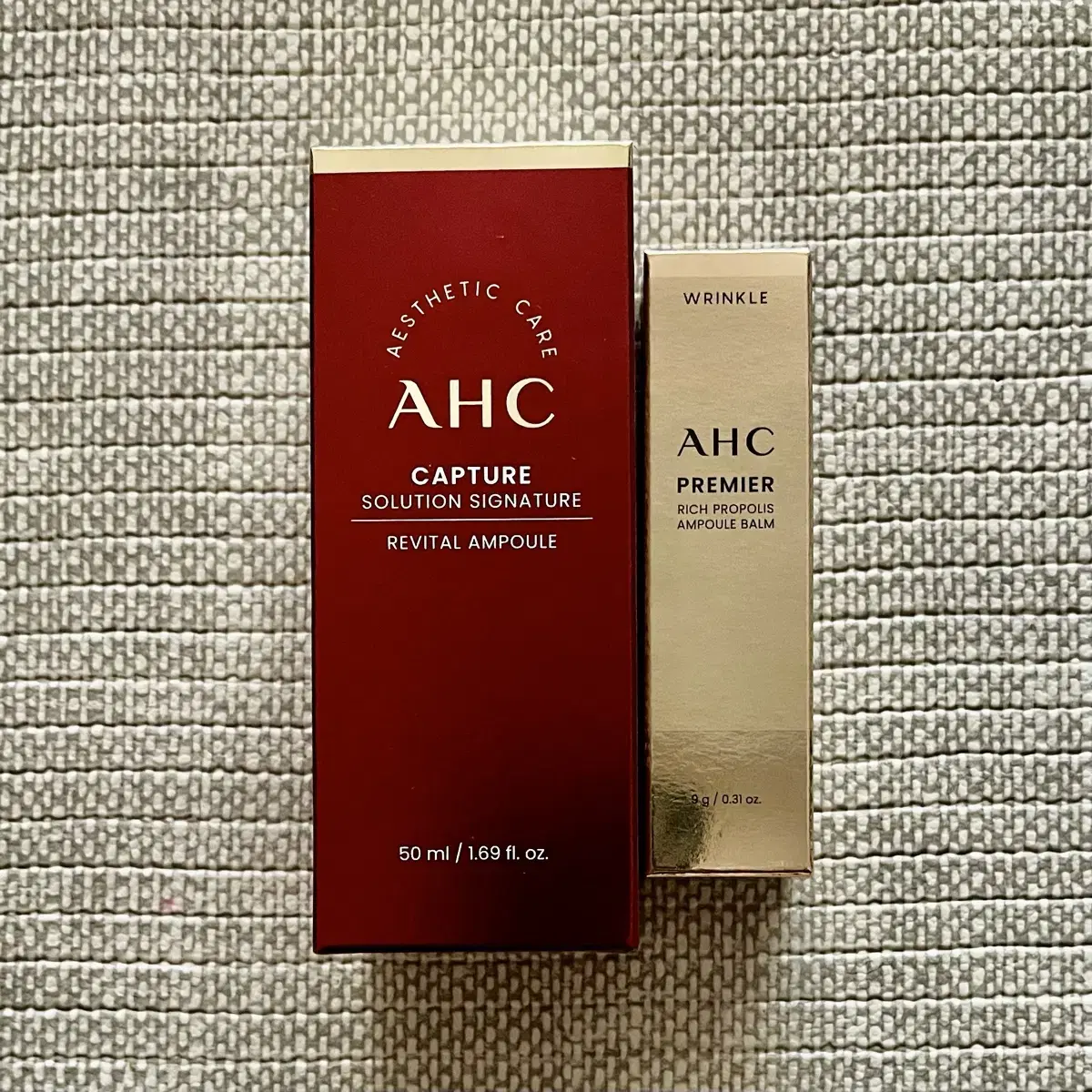 AHC 캡쳐 솔루션 리바이탈 앰플 50ml+AHC 리치 프로폴리스 앰플밤