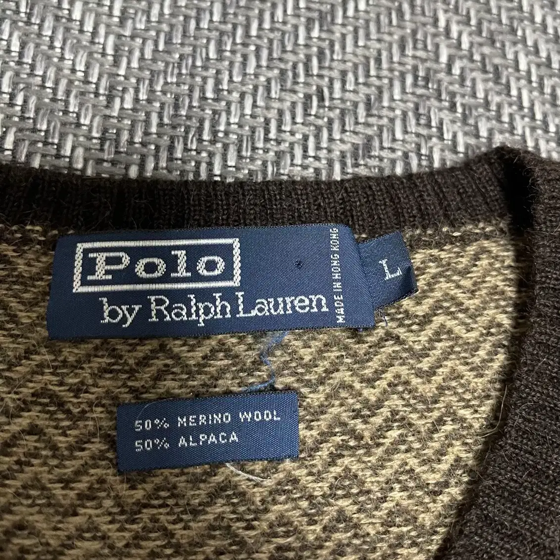 L] 폴로(POLO Ralph Lauren)빈티지 V넥 니트