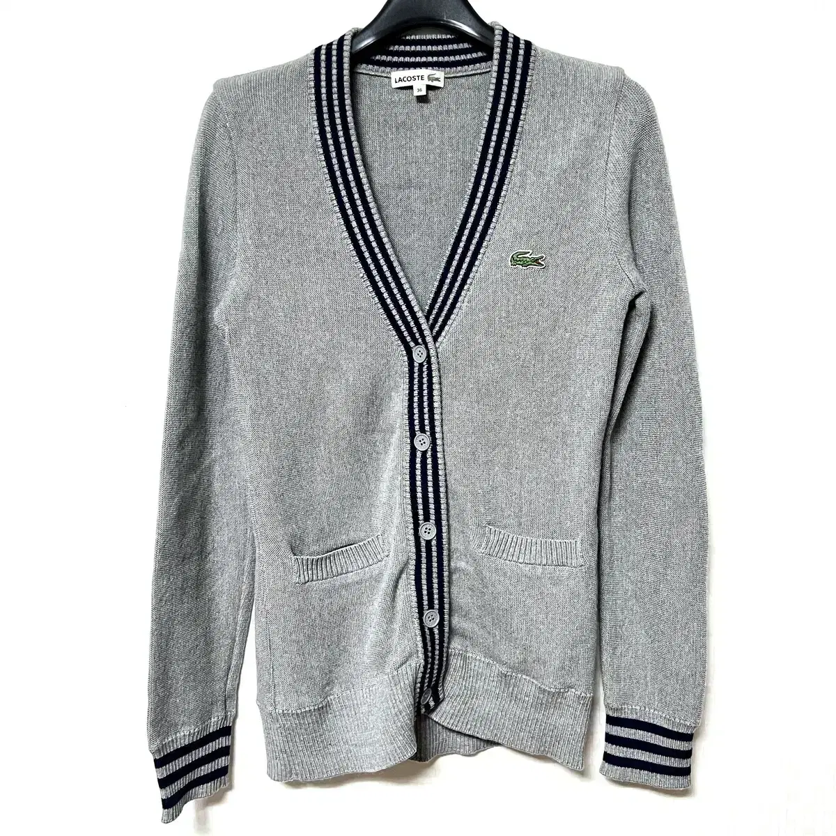 [S,90]라코스테 여성 울 니트 가디건 lacoste