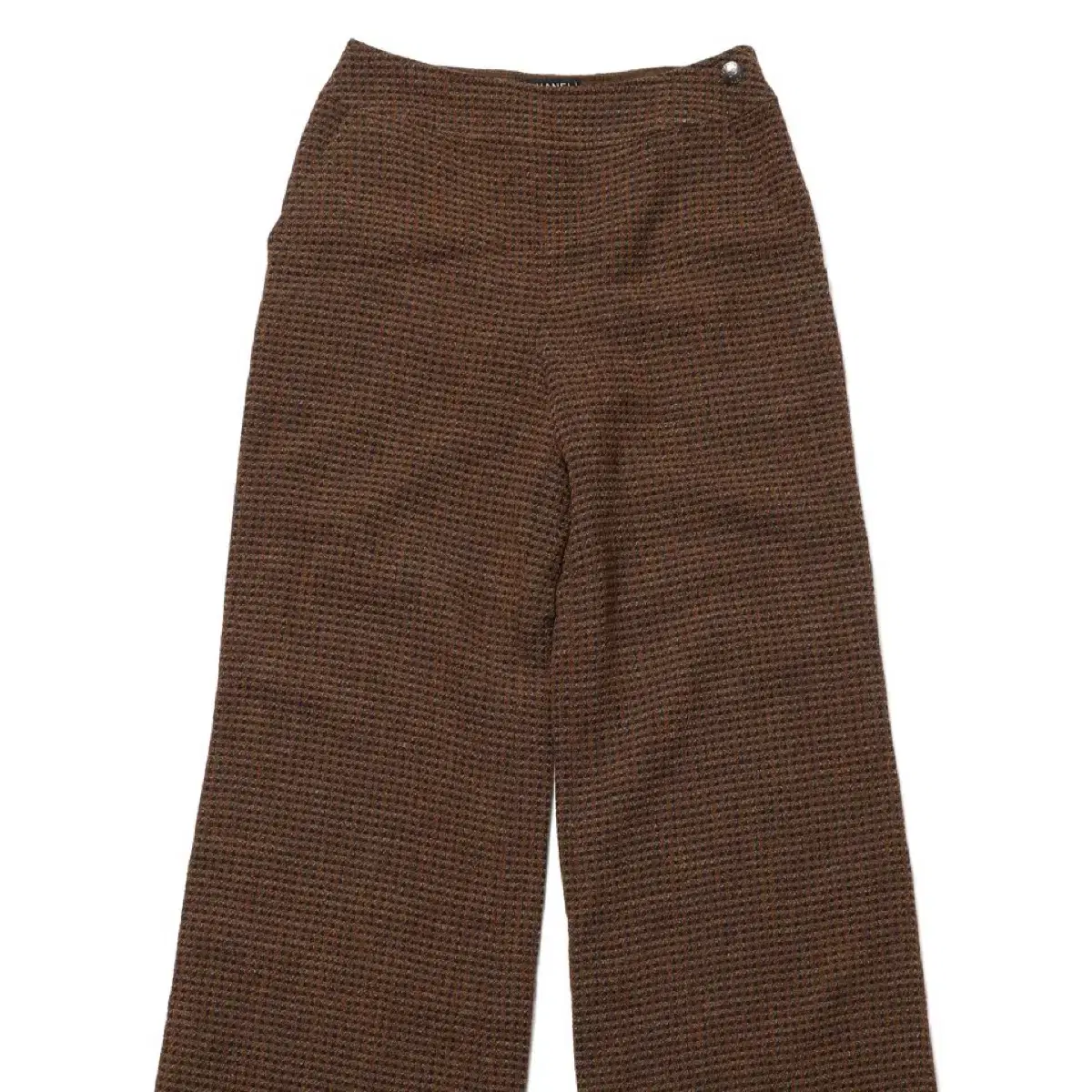 CHANEL Wool Twill Wide Pants