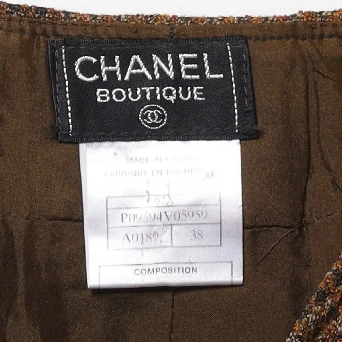 CHANEL Wool Twill Wide Pants