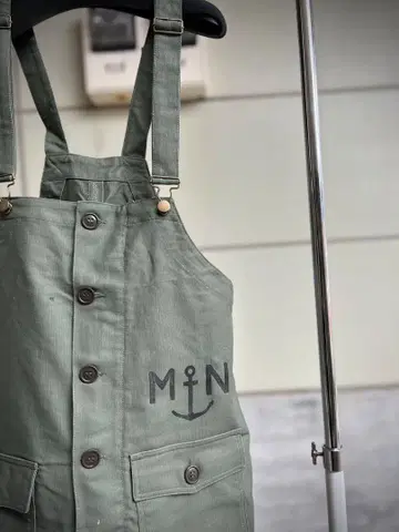 기간 한정! 배송비 포함! S사이즈 대전 모델 프랑스 군대 갑판 오버롤