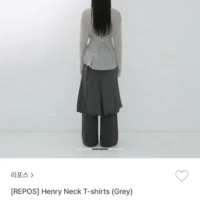 리포스 Henry Neck T-shirts (Grey)