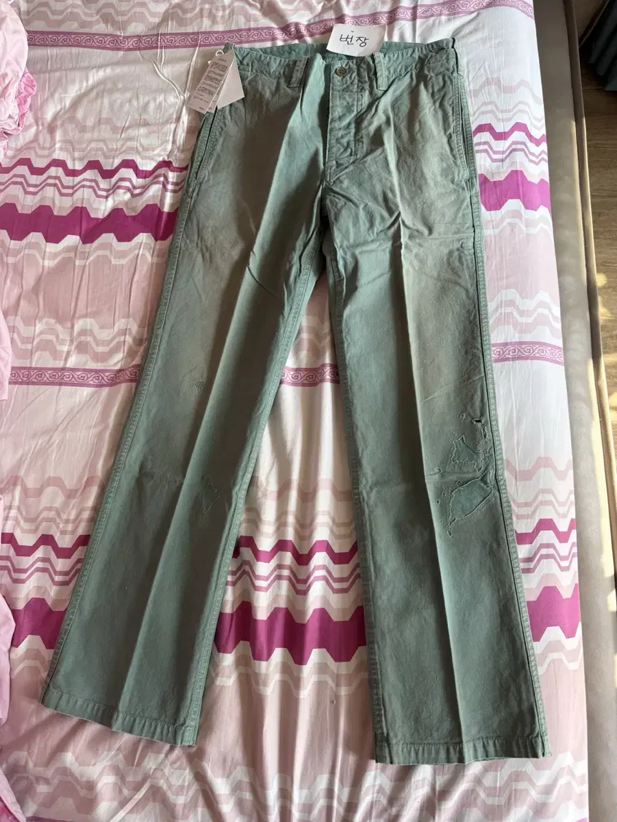 [2]비즈빔21SS Gifford pants DMGD 기포드 팬츠 그린