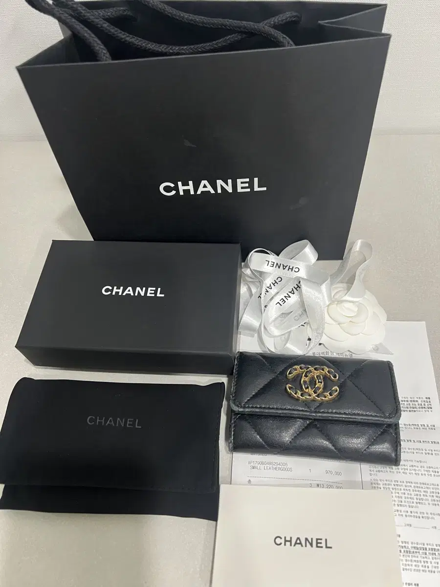 샤넬 chanel 19 플랩 카드홀더