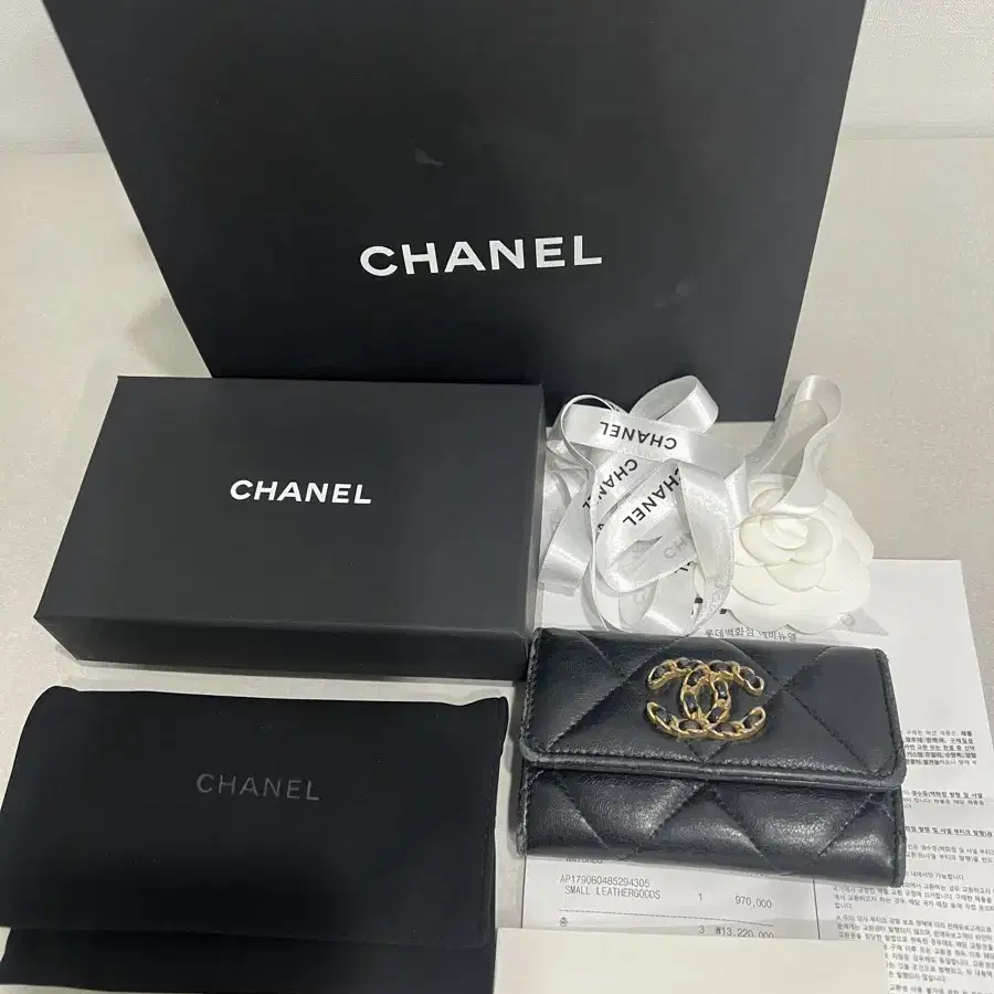 샤넬 chanel 19 플랩 카드홀더