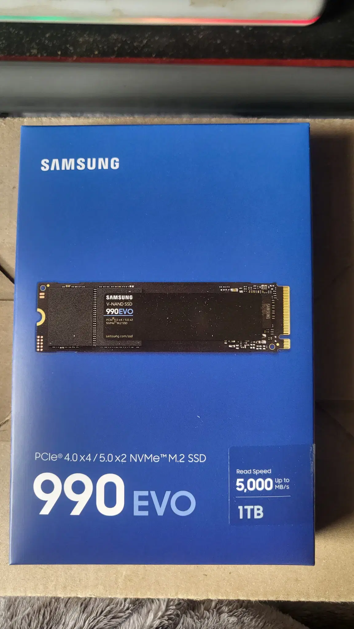 삼성 990 EVO NVMe(4.0 or 5.0) SSD 1Tb(미개봉)