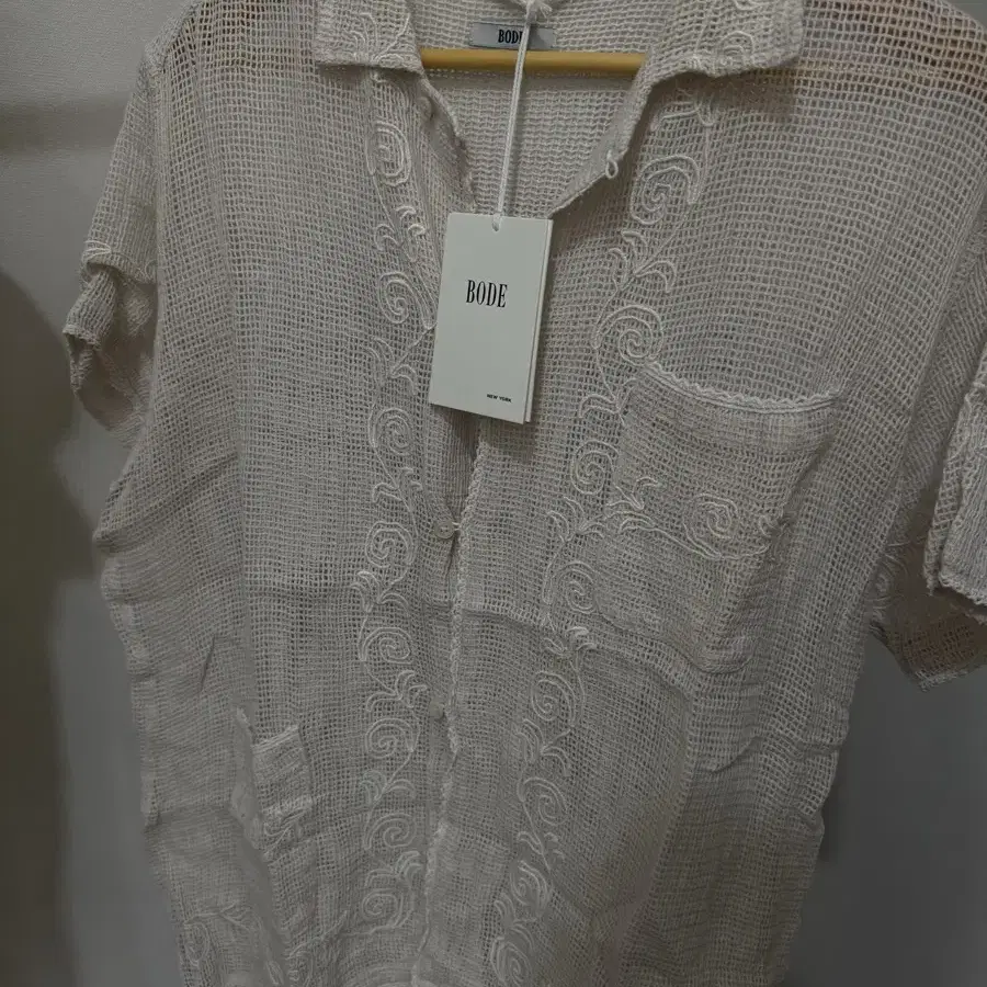 보디 셔츠 Bode Mesh Filigree Short Sleeve M