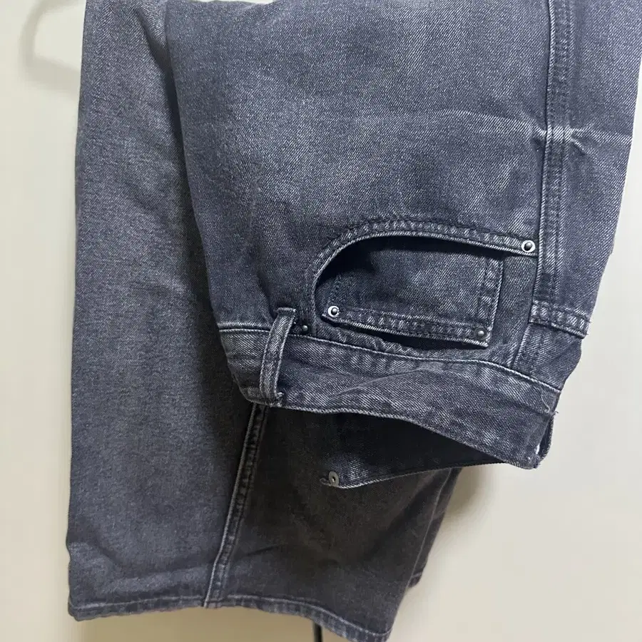 PINCH WIND DENIM PANTS GREY(46-standard)