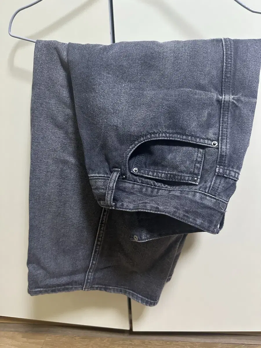 PINCH WIND DENIM PANTS GREY(46-standard)