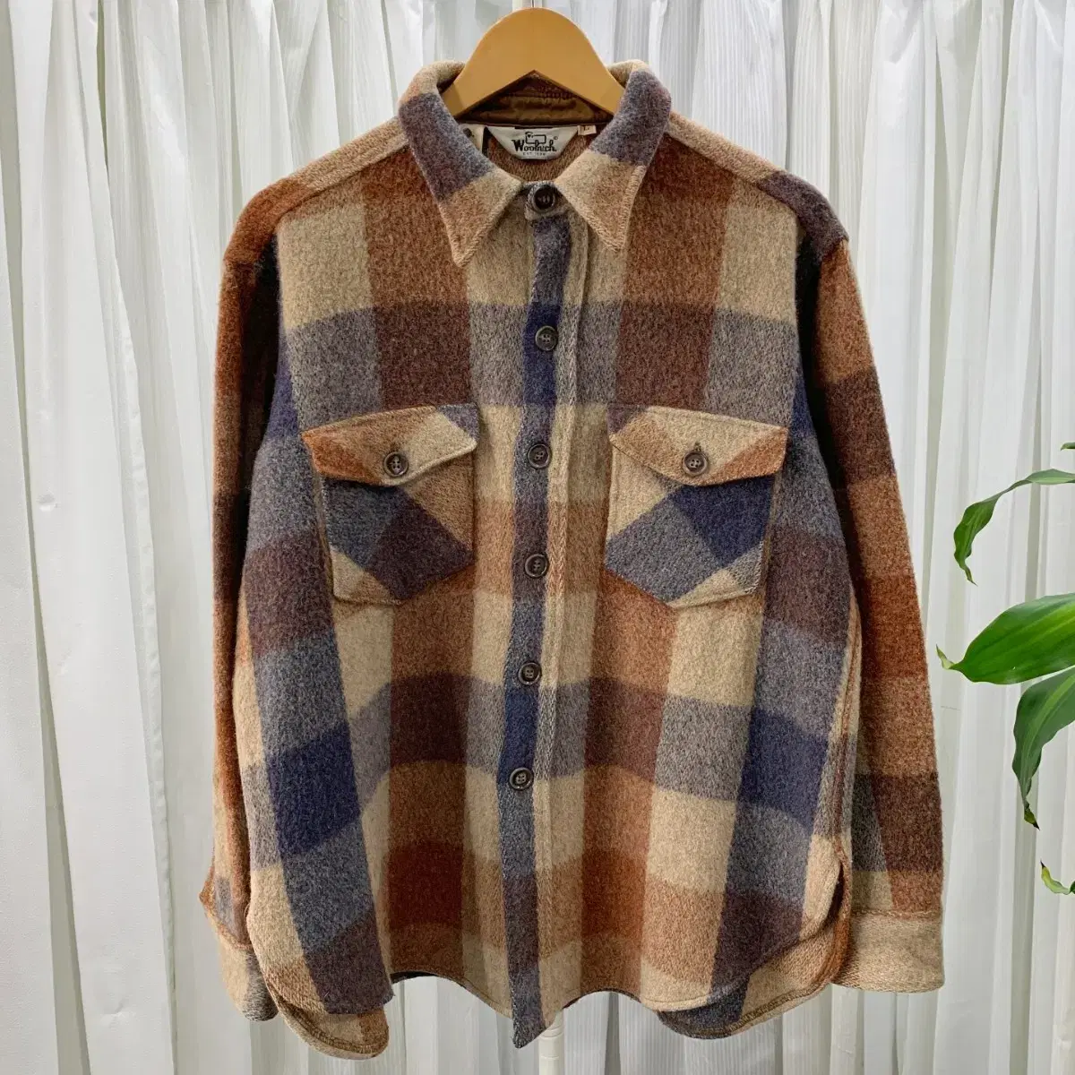 울리치 Woolrich 빈티지 울 체크 셔츠 자켓