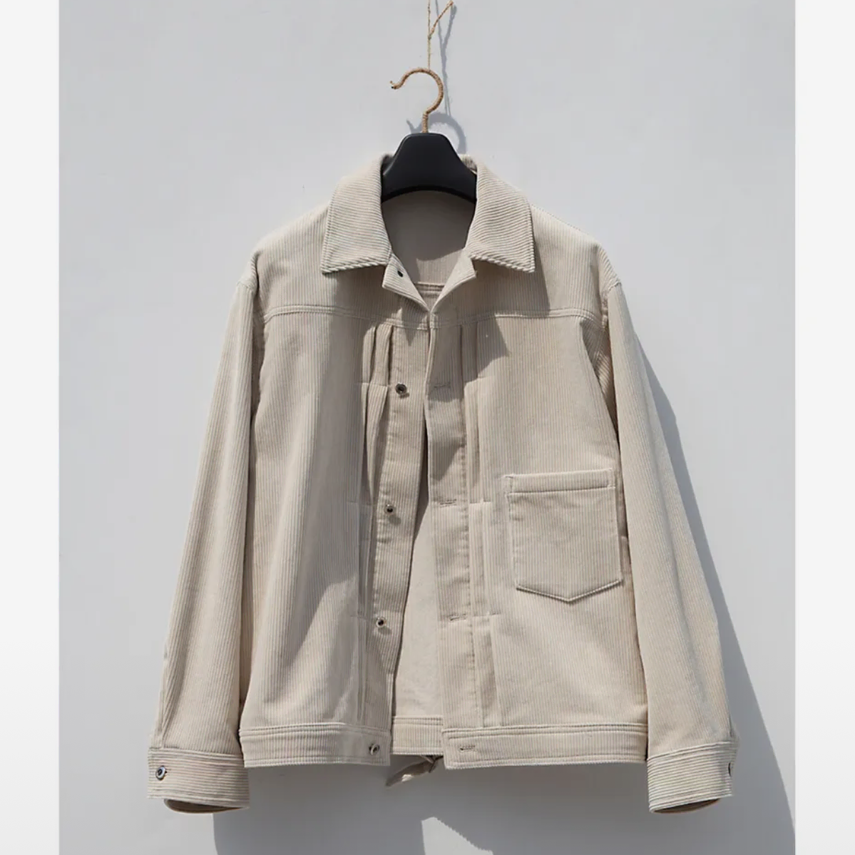 드러그 옴므 Corduroy Blouson :Raw beige M