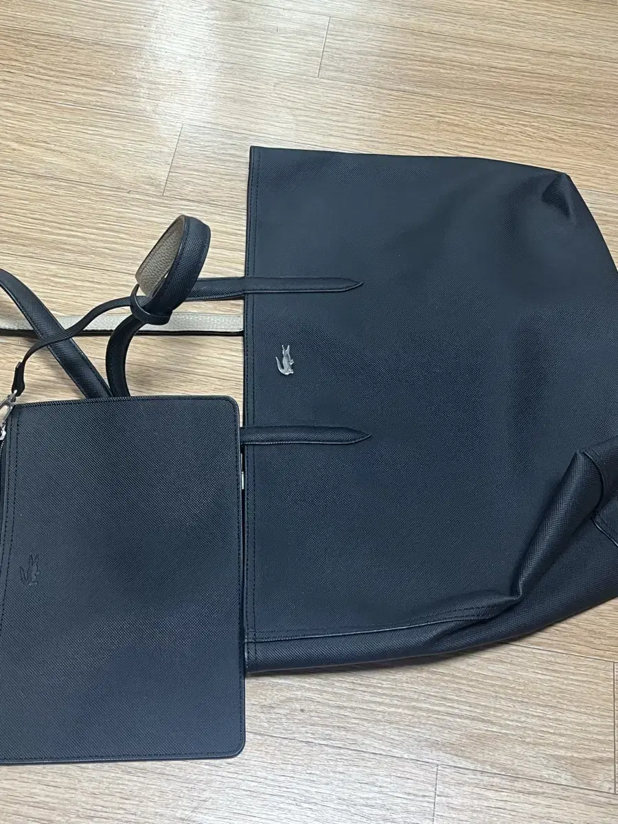 Lacoste Double-Sided Tote Bag & Pouch Set