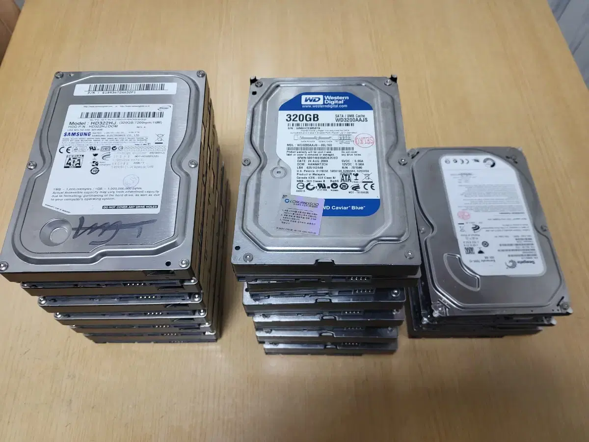 중고 320G HDD/3.5" 하드/15개/일괄판매