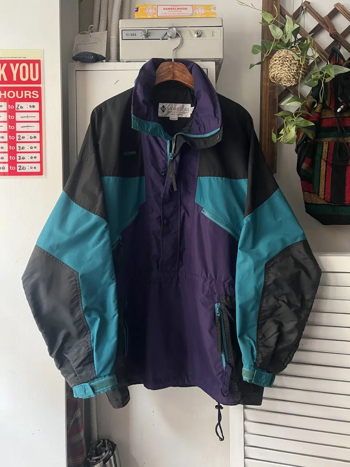 [XL]90's Columbia USA 컬럼비아 아노락 나일론 자켓