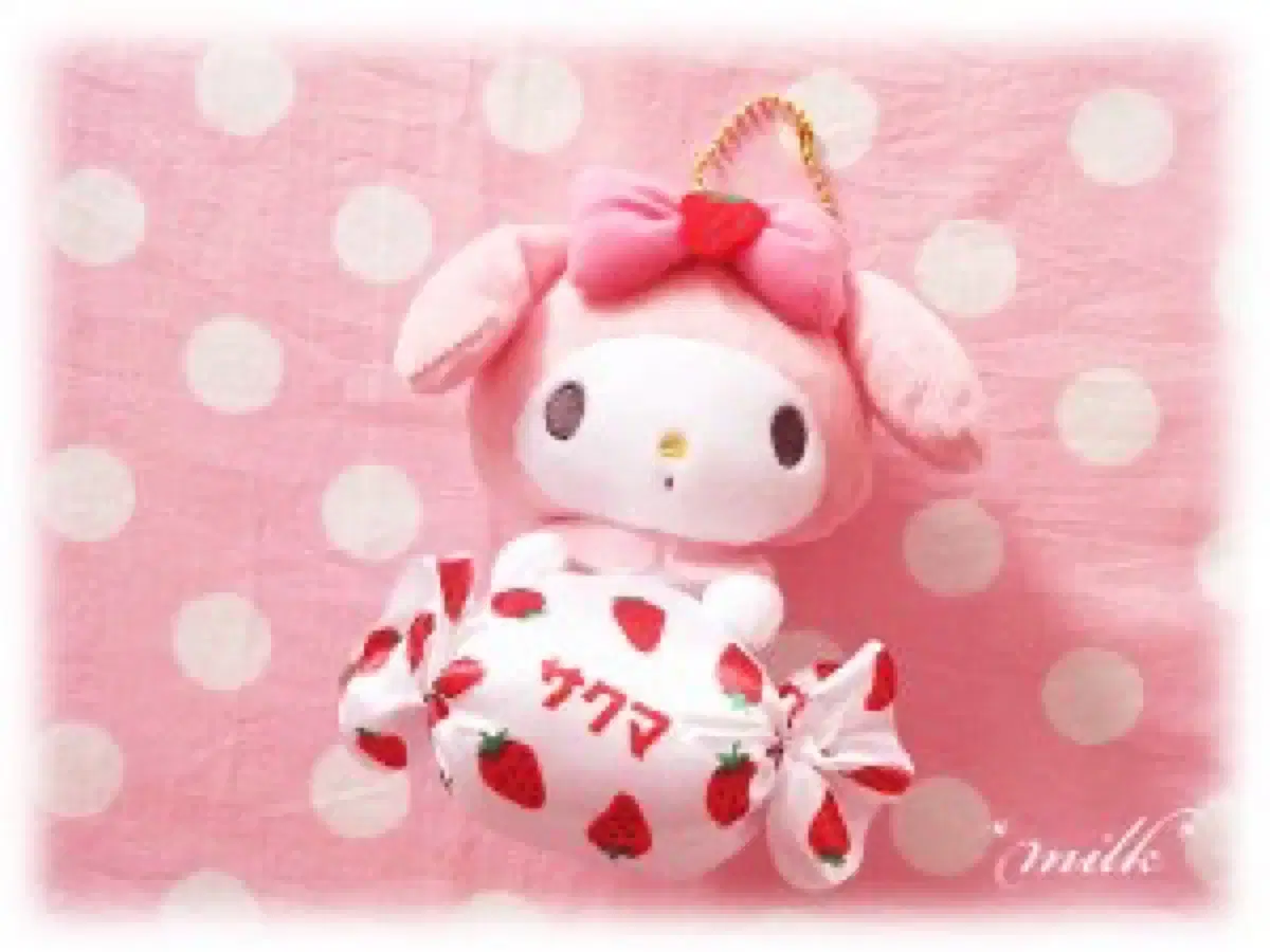 Classic 2020 Sakuma Strawberry Ichigo Candy Candy My Melody Mameloid Doll Mascot Keyring Figure