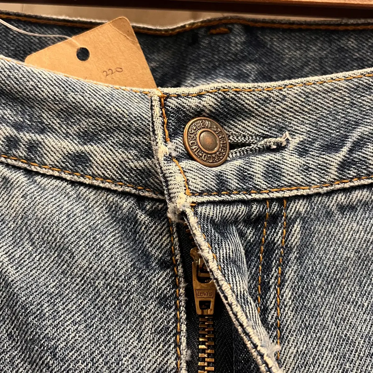 00s Levis 리바이스 220 오렌지탭 데님 팬츠 35-36inch