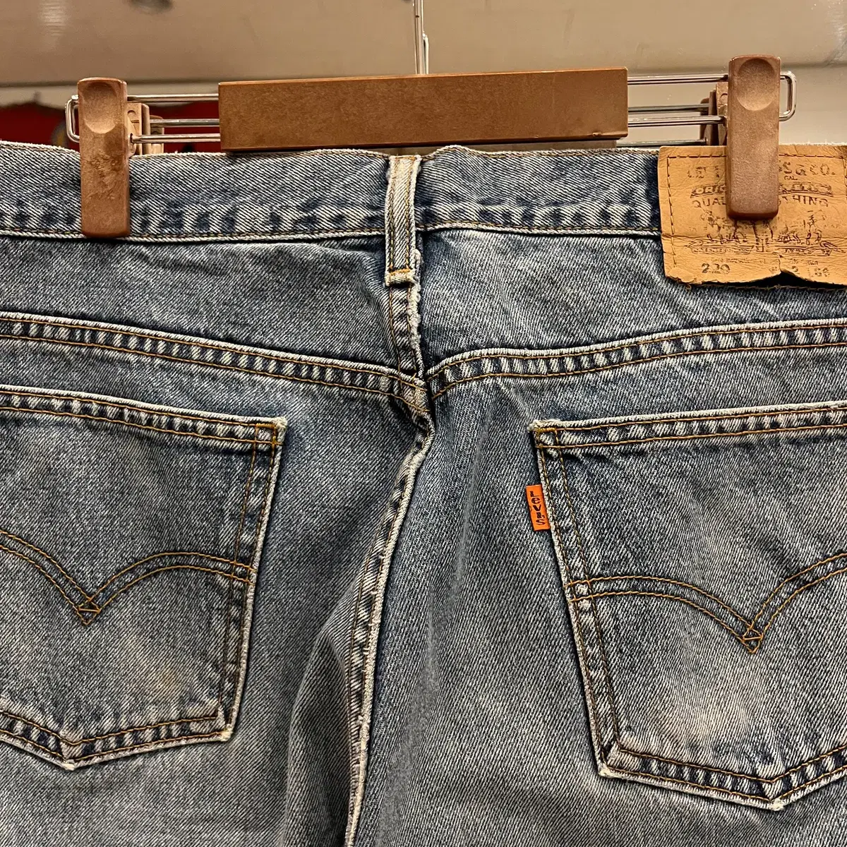 00s Levis 리바이스 220 오렌지탭 데님 팬츠 35-36inch