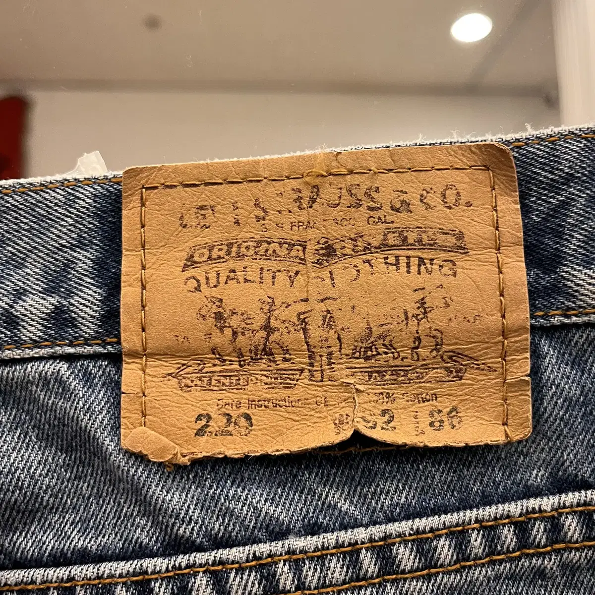 00s Levis 리바이스 220 오렌지탭 데님 팬츠 35-36inch