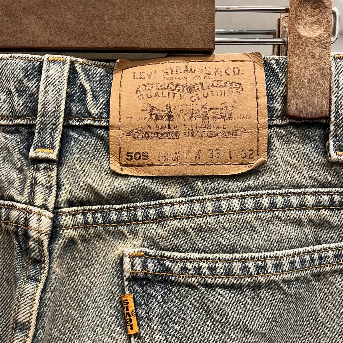 90s Levis 리바이스 505 오렌지탭 데님 팬츠 32-33inch