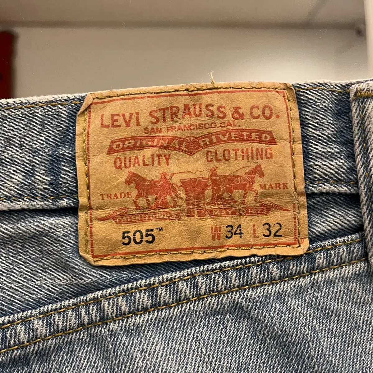 Levis 리바이스 505 데님 팬츠 (35inch)