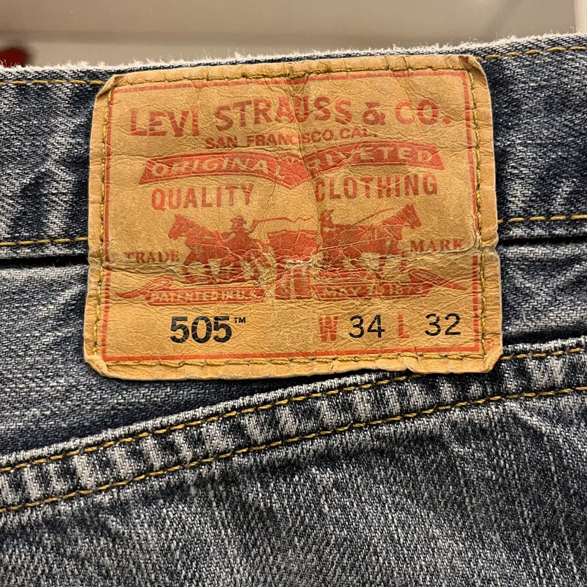 Levis 리바이스 505 데님 팬츠 (35inch)