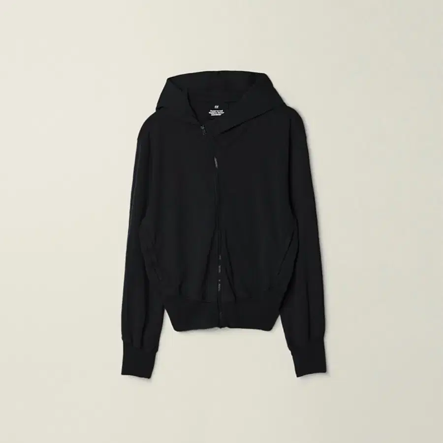 EE - GARMENT DYED CURVED HOODED SWEAT ZI