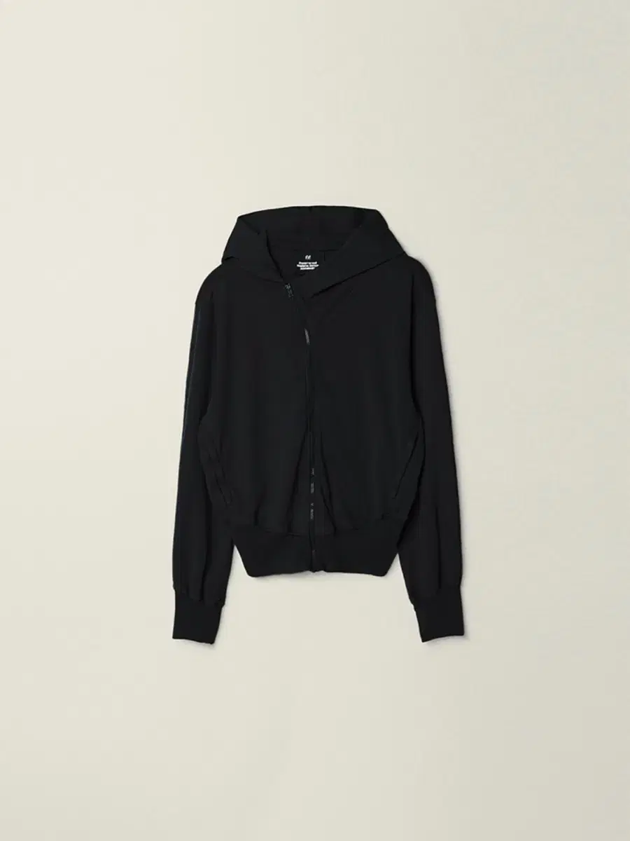 EE - GARMENT DYED CURVED HOODED SWEAT ZI