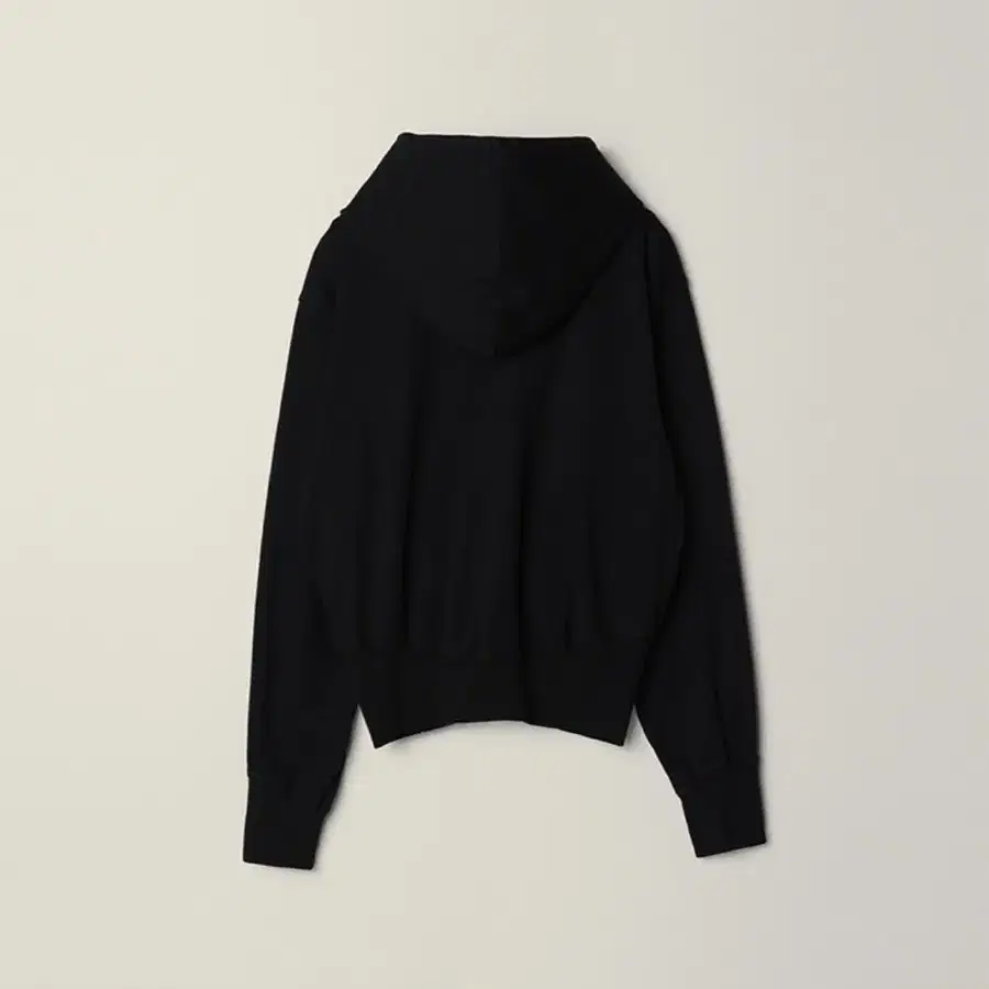 EE - GARMENT DYED CURVED HOODED SWEAT ZI